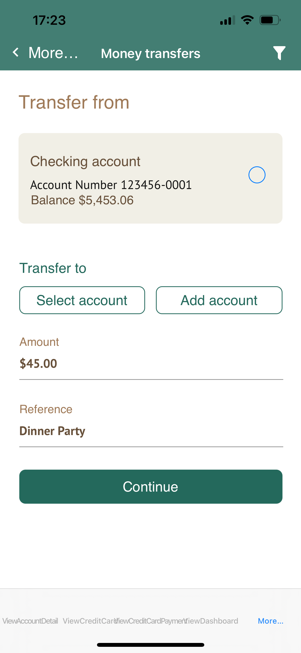 Ebanking-Mobile-IOS-Money Transfer -Step 01