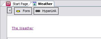 Hyperlink - Weather link sample