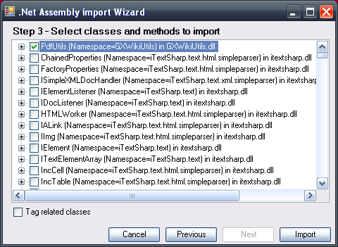 Net Assembly Import Step 3