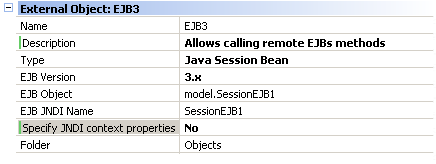EO: Java Session Bean Properties1