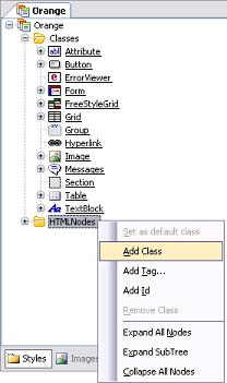 Theme Editor - HTMLNodes Add Class