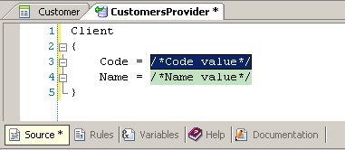 CustomerProvider 2 after Drag and Drop