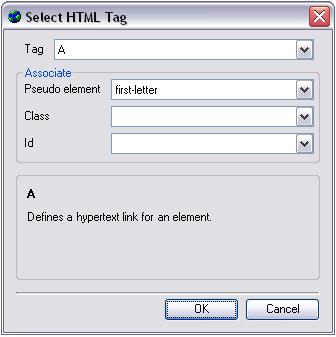 Theme Editor FAQ - Select HTML Tag