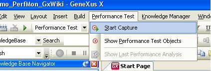 GeneXus Profiler step 3