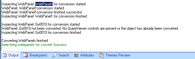 QueryViewer Conversion Tool Sample Message