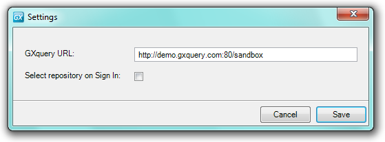 GXquery4 - AddinExcelSettings