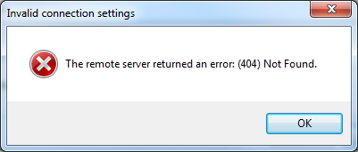 Error add in Excel 404