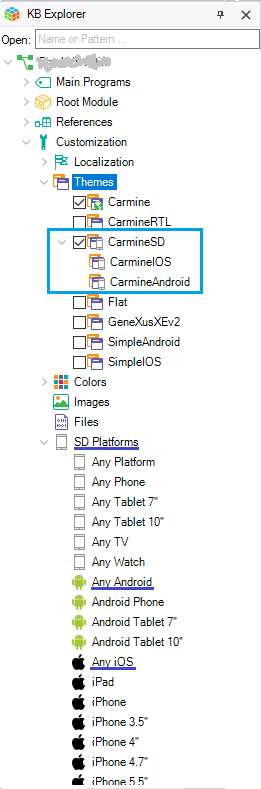 Simple Themes for Smart Devices- GeneXus 15