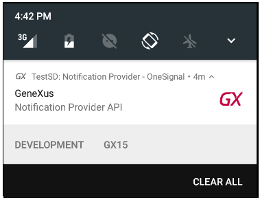 Notification Provider API - Android result