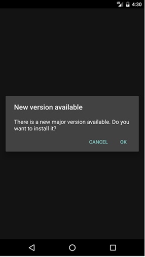 Versioning - Android - Major - Step 1