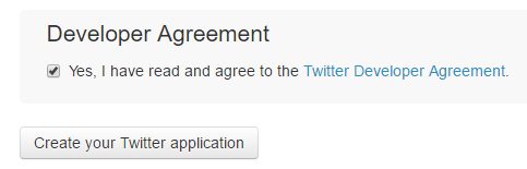 Twitter Dev - Confirm agreements