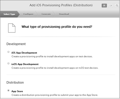 Apple App Store - Provisioning - 1