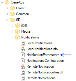 NotificationParameters external object-Location